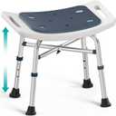 Shower Stool - Shower Chair for Inside Shower (350 lb) - Adjustable Height Shower Stool - Shower Seats for Adults, Bath Stools for Shower, Shower Chair, Shower Stools for Adults Sitting - Dark Blue