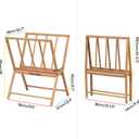 MEEDEN Folding Large Print Rack - Wooden Art Storage Rack - Artist Storage and Display Rack for Canvas Artwork Prints Frame Panels Art Gallery Shows Studios
