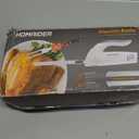 Electric Knife for Meat Slicing, Turkey, Carving Meat, Bread & More | Ergonomic Handle + 2 Carving Reciprocating Stainless Steel Blades and Serving Fork Included, 6 Foot Cord