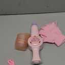 Fog Bubble Machine,Elastic Smoke Bubble Machine,Rechargeable Automatic Smoke Bubble Maker,Colorful Lights & Music,Magic Fog Bubble Wand Summer Christmas Birthday (B-Pink)