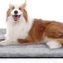 ZENGAOOU Dog Beds Crate Pad for Medium/Large Dogs, Ultra Soft Faux Fur Dog Bed for Crate, Washable & Anti-Slip Kennel Pad Pillow Cushion for Dogs Cozy Sleeping Mat (36" x 23", Grey