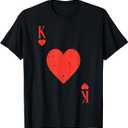 Valentines Day King Hearts Matching Boys Kids Toddler Men T-Shirt M