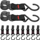 Unomor Camping Shelf Hooks Heavy Duty Load Bearing Outdoor Hanging Hook for Cookware Bags Gear Storage 4.72 Inch Portable Pot Hook for Hiking Fishing Picnic