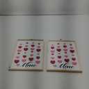 Pack Of 2, Holiday Home Wood Wall Sign Hearts Be Mine 13.8 In x 10 In