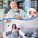 Nestling Wireless Caregiver Pager SOS Call Button Nurse Alert System Call Bell for Elderly Monitoring Patient Disabled 1 Waterproof Panic Call Button & 1 Plugin Receiver