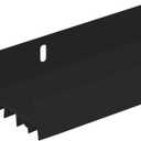 PVC Slide-On Door Bottom | Adjustable Plastic Weatherstrip Door Bottom with Drip Cap | 3 Feet (36-Inch) | for 1 3/4 Doors | Black | Fits Gaps 3/8 to 7/8 | Made in The USA