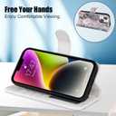 DorisMax for iPhone 14 Plus Wallet Case,Detachable Flip Folio Cover RFID Blocking 4 Card Slots Holder Premium PU Leather Magnetic Kickstand Protective Phone Case 6.7" Elegant Pink Floral
