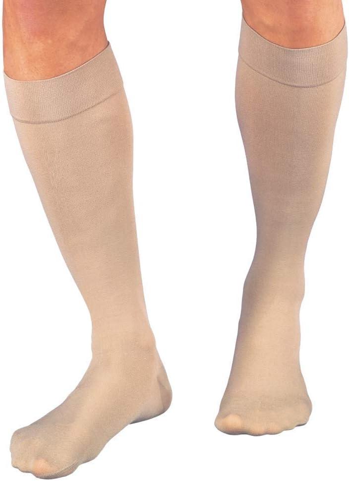 JOBST Relief Knee High Graduated Compression Socks 20-30mmHg - Comfortable Unisex Design - Closed Toe, Beige, Small
