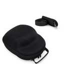 Hat Travel Case,Hat Case for Baseball Caps with Carrying Handle and Adjustable Shoulder Strap,Organizer Protects up to 6 Hats, Box for Travel and Home Storage(Black)