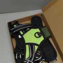 PHOEPET Reflective Dog Harness Large Breed Adjustable No Pull Vest with Handle 2 Metal Rings 3 Buckles [Easy to Put on & Take Off](L, Green)