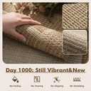 MontVoo-Outdoor Rug-Patio Rug 5x7 ft Polypropylene Indoor Outdoor Rugs Outdoor Carpet for Patio Deck Balcony Porch, Textured Weave, Durable for High Traffic, Fade-Resistant, Modern Neutral Brown
