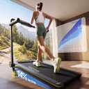 YPOO Walking Pad with 14% Incline Under Desk Treadmill for Home & Office