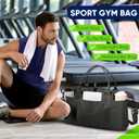 Travel Duffle Bag, Weekender Travel Bag Men Small Gym Bag for Women, Hospital Bag for Labor and Delivery, Overnight Bag Luggage Bag with Trolley Sleeve, Airplane Travel Essentials for Flying(Black)