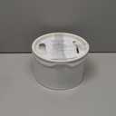 DOOOB Ceramic Cat Water Fountain, 2.1L/71oz Ceramic Cat Fountain, Automatic Ceramic Water Fountain for Cats, Pet Water Fountain with Ultra-Quiet Pump and 3 Filters & 3 Sponges (White)