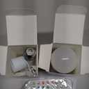 2-Pack A19 Rechargeable Light Bulbs with Remote, 15 Colors Shift + Dimmable Battery Operated Detachable LED Bulbs with 3 Timer, Wireless Emergency Puck Light Bulb for Lamps Wall Sconce, Non-Hardwired