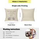 2 x XUNLIZXY Funny Goddaughter Pillowcase Gifts-for Birthday Christmas Graduation Throw Pillow Cover Cushion Cover Thanks for Being My Goddaughter
