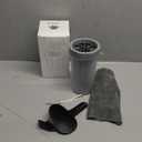 Dog Paw Cleaner for Large Dogs With 3 Towels & Bath Brush, Muddy Foot Washer for Pets (Gray)