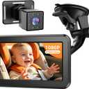 Itomoro 2026 Upgraded Baby Car Camera Monitor [1080P HD & IR Night Vision] 360° Rotation & 150° Wide Clear View Car Seat Camera for Baby Rear Facing, Easy Install & Baby Shower Must-Have