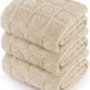 Bedsure 1 Pack 3 Dog Blankets for Small Dogs - 3pcs Washable Fluffy Fuzzy Puppy Cat Blanket with Premium 300GSM Coral Fleece Soft for Pet Kitten Doggy, 25x35, Beige