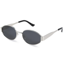 livho Retro Polarized Sunglasses - UV400 Protection, Oval Shape, Metal Frames - Matching Soft Case Inlcuded