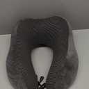 TALLGO Travel Pillow, Best Memory Foam Neck Pillow Head Support Soft Pillow for Sleeping Rest, Airplane Car & Home Use (Grey)