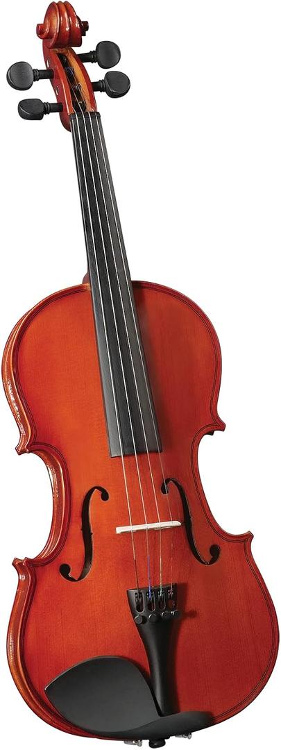 Cremona SV-50 Novice Violin Outfit 4/4 Full Size, Hand-Carved Spruce & Maple, Student Violin with Bow & Case