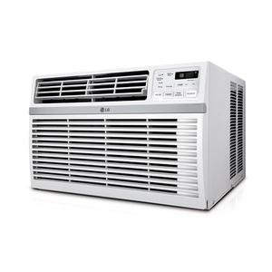 LG 24,500 BTU Window Air Conditioner, 230V, Cools 1,560 Sq.Ft. (39' x 40' Room Size), Quiet Operation, Electronic Control with Remote, 3 Cooling & Fan Speeds, Auto Restart, White