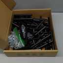 Ravinte 50 Pack | 5 Inch Cabinet Pulls Matte Black Stainless Steel Kitchen Drawer Pulls Cabinet Handles 5 Inch Length, 3 Inch Hole Center