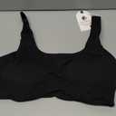 LASLULU Sexy Sports Bras for Women Scoop Neck Sleeveless Padded Bra Workout Yoga Crop Top (Medium, Black)