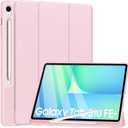 for Samsung Galaxy Tab S10 FE+ Plus Case 13.1'' 2025, Back Soft TPU Tablet Cover with Auto Sleep/Wake, Pen Holder, 13.1 inch (Pink)