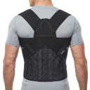 Full Back Posture Corrector for Women & Men – Pull-Back System Posture Brace – Wide Soft Straps, Breathable Mesh, Adjustable Support for Slouching, Rounded Shoulders & Upper Spine Pain Relief Medium