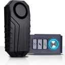Upgraded Bike Alarm Waterproof with Remote, Electric Bicycle Door Burglar Alarm,eBike Anti Theft 113dB Loud, Adjustable Sensitivity, Scooter Accessories Vibration Sensors