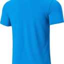 Moisture Wicking Quick Dry Soft Pickleball Workout UPF 50+,Running Shirts for Men Outdoor (Blue, S)
