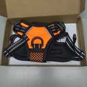 PHOEPET No Pull Dog Harnesses for Small Dogs Reflective Adjustable Front Clip Vest with Handle 2 Metal Rings 3 Buckles [Easy to Put on & Take Off] (XS, Orange)