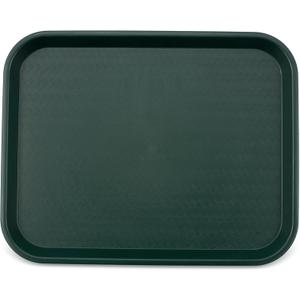 Carlisle FoodService Products Cafe Fast Food Cafeteria Tray with Patterned Surface for Cafeterias, Fast Food, And Dining Room, Plastic, 17.87 X 14 X 0.98 Inches, Forest Green