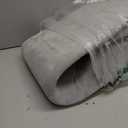 Smiry Memory Foam Bath Mat 36x24, Extra Soft and Absorbent Bathroom Mats, Non Slip Washable Carpet for Floor, Shower and Tub, Grey