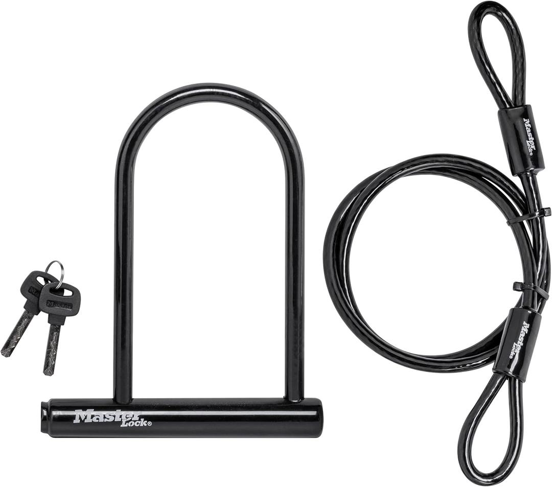 Master Lock 7.25" U Lock with Looped End Cable