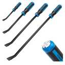 SHALL 3-Piece Pry Bar Set, 8", 12", 18" Heavy Duty Pry Bar with Thicker Strike Cap, Mechanic Hand Tools with Angled Tip for Prying and Moving Objects