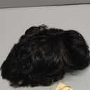 Aimole Mens Wigs Short Black Straight Hair Synthetic Full Wig(2 Black)