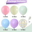 HILAVO Pastel Balloons 12 Inch Macaron Pink Blue Green Purple Yellow Pastel Rainbow Latex Balloon with Colorful Confetti Party Balloons for Easter Birthday Baby Shower Bridal Wedding Party Decoration