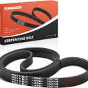 A-Premium 68.57 Inch Engine Serpentine Drive Belt Compatible with Honda CR-V CRV 2010 2011 2.4L - Replace 56992REZA01