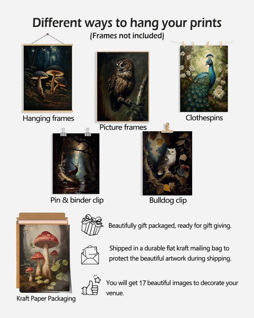 ARTWORK, 12 Pcs, 3-10x7 , 4- 5.5x7, 5- 4x6