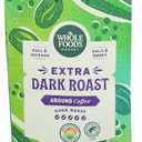 2 x Whole Foods Market, Extra Dark Roast Ground Coffee, Full & Intense, Bold & Smoky, 12 Ounce (EXP 07/26/26)