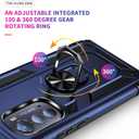 Case for Motorola Edge 2022 Case Cover,Magnetic Car Mount Bracket Shell Case for Motorola Moto Edge 2022 / Edge Gen.3 5G 2022 Case Blue