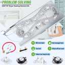 Dryer Heating Element Kit Compatible with Whirl-pool duet Dryers WED8300SW2, WED8000DW4, WED5500XW0, WED92HEFBD2, WED92HEFC2, WED92HEFU2, WED92HEFW2, GEW9250PW0, GEW9200LW1, GEW9200LW0, GEW9200LL1