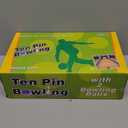 Liberry Kids Bowling Set, 10 Plastic Toy Bowling Pins & 2 Balls, Toddler Indoor Outdoor Sports Games, Educational Birthday Gifts for Boys Girls Ages 2 3 4 5 (White)