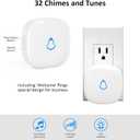 Motion Sensor Door Chime, METAK Wireless Motion Detector Alarm Indoor for Business When Entering/Home Doorway/Store Entrance/Garage Security, Pet/Elderly/Dementia Monitoring Buzzer,PIR Door Entry Bell