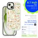 GuardCrew for iPhone 13 Case and iPhone 14 Case, [Rabbit] Cool Aesthetic Pattern for Women, [11FT Military-Grade Drop Tested] Slim Crystal Clear Shockproof TPU Bumper Phone Cover, 6.1"