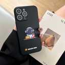Yonds Queen for iPhone 15 Pro Max Cute Case, Cool Cartoon Astronaut Space Planet Rocket Design Stylish Bumper Cover Protective Anti-Slip Shockproof Case(iPhone 15 Pro Max, Hamburger)