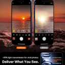 TORRAS for iPhone 17 Pro Max Camera Lens Protector, [Metal Frame] with Military Grade 9H+ Tempered Glass, Full Coverage, Anti-Scratch, 12 FT Shatterproof, Case Friendly, One-Piece, Deep Blue, 1 Pack